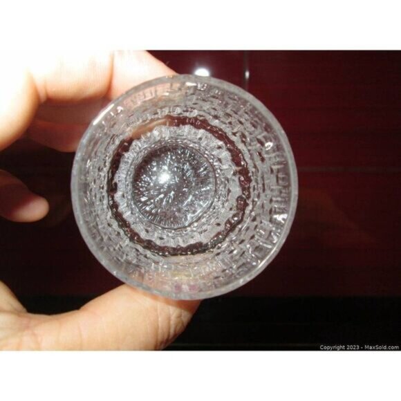 Iittala Paadar Shot Liquor Glasses Tapio Wirkkala Iceberg Icicle Set of 6 - Picture 3 of 10